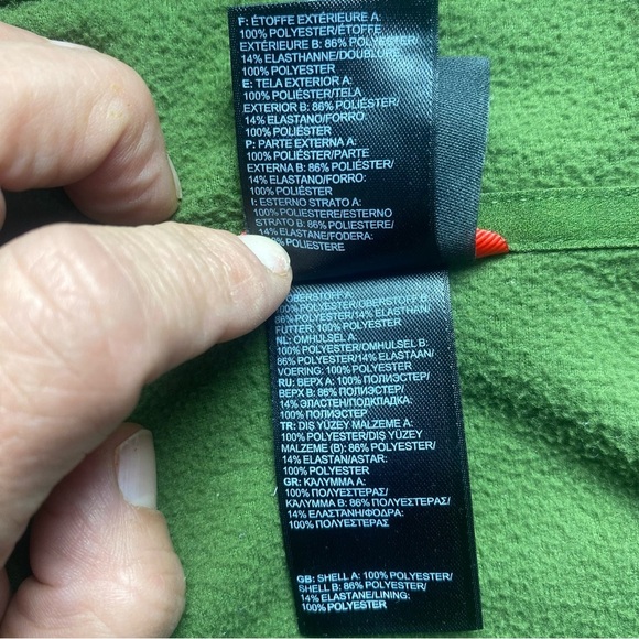 The North Face Men’s Glacier 1/4 Zip Fleece Pullover Green Gray Size Large - Picture 12 of 12